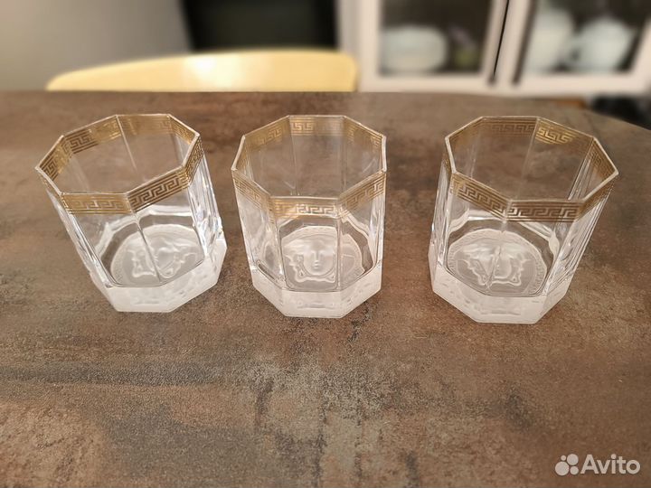 Стаканы хрустальные Versace Medusa D'Or