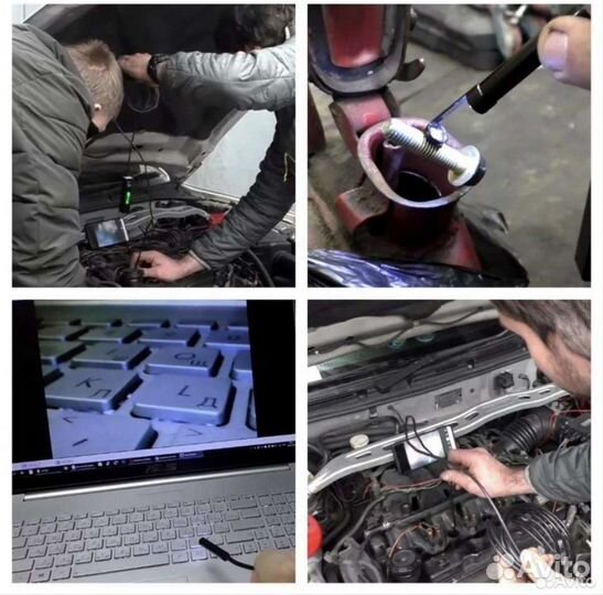 Видеокамера эндоскоп для PC iPhone и Android 10м