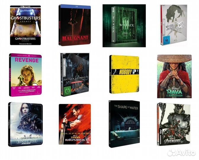Blu-Ray фильмы 4К only Steelbook#1