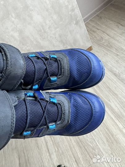 Сапоги зимние 19 см ecco и crocs C12