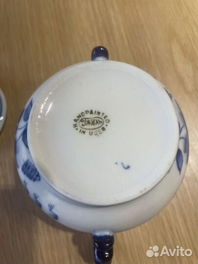 Сахарница гжель