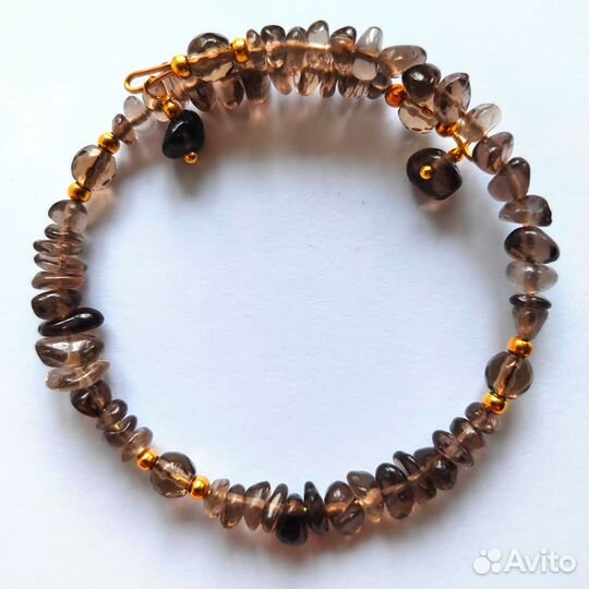 Браслет из натурального Дымчатого кварца