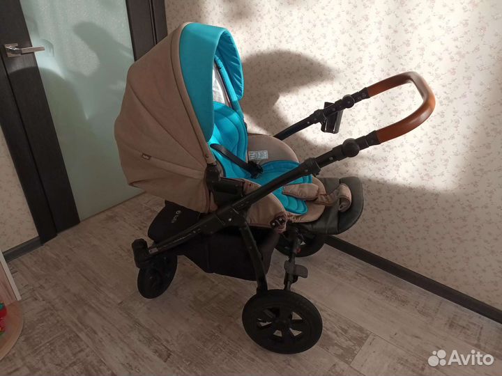 Tutis Tapu-Tapu - коляска 2 в 1 бежево-голубая