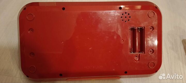 Детская касса с калькулятором, корзиной с овощами