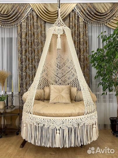 Подвесные качели, шатры, столики