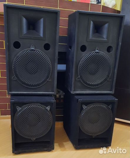 Колонки Сабвуферы Pro 2100W 4ш EF12