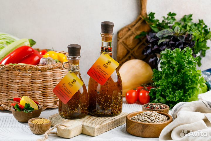 Масло сыродавленное подсолнечника со специями