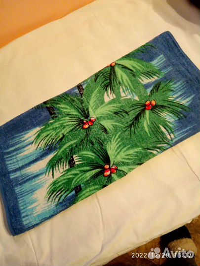 Полотенце б/у банное махровое СССР