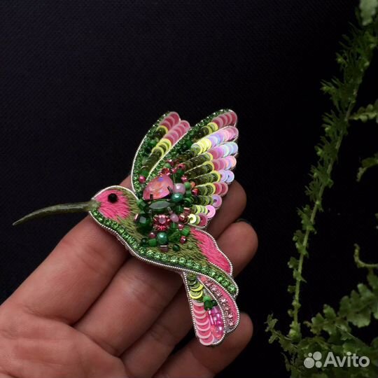 Брошь Колибри