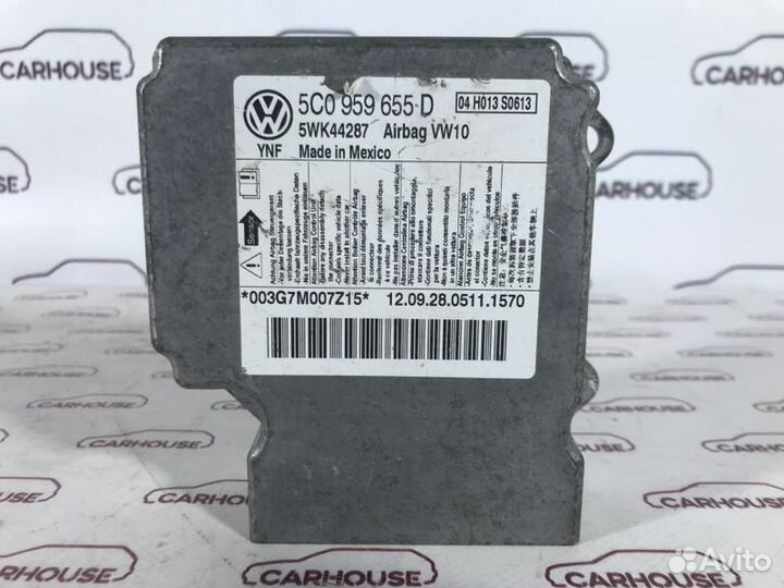 Блок управления аирбаг Volkswagen Golf 6
