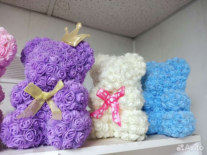 Медведи из роз