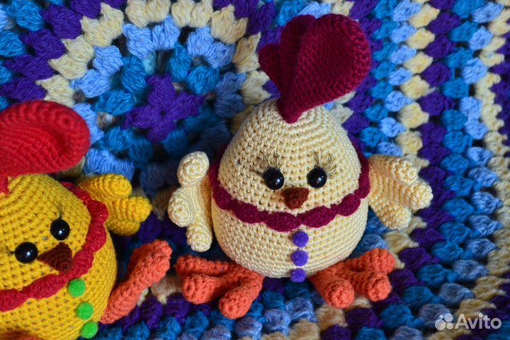 Пасхальная курочка вязаная игрушка ручная работа