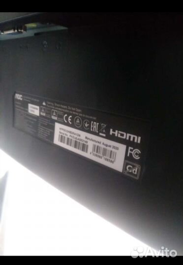 AOC. C27G2AE/B C27G2монитор Разбитый Плата Целая