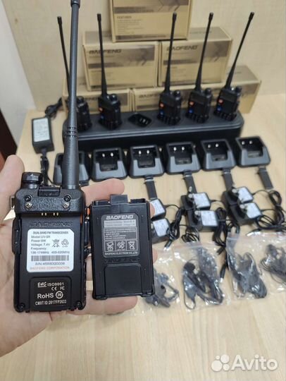 Комплект 6 раций и зарядка для стройки