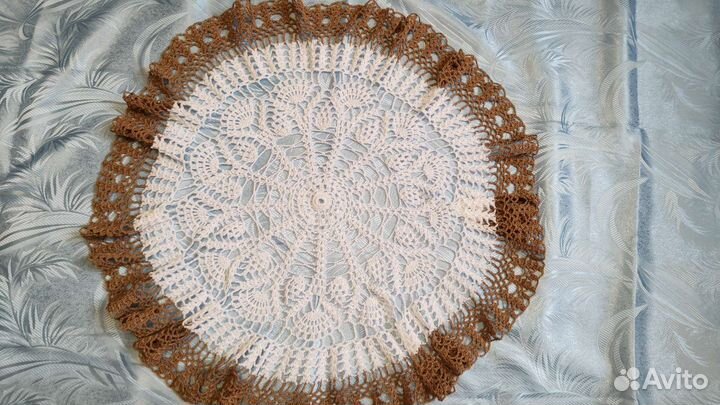 Крутые ажурные новые скатерти,98cm, и 65 cm