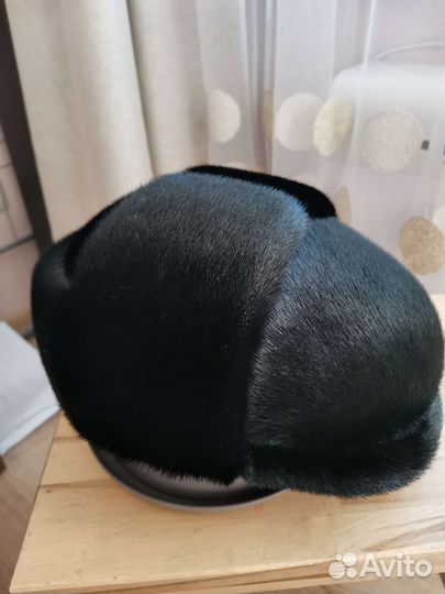 Мужская шапка из натурального меха нерпы