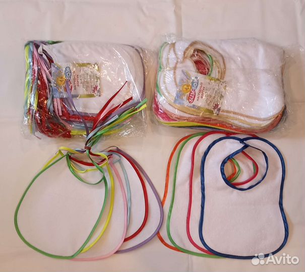 Нагрудники махровые непромокаемые