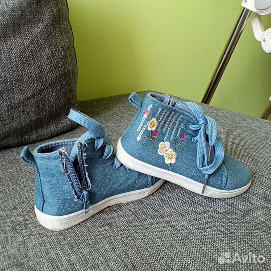 Кеды джинсовые для девочки