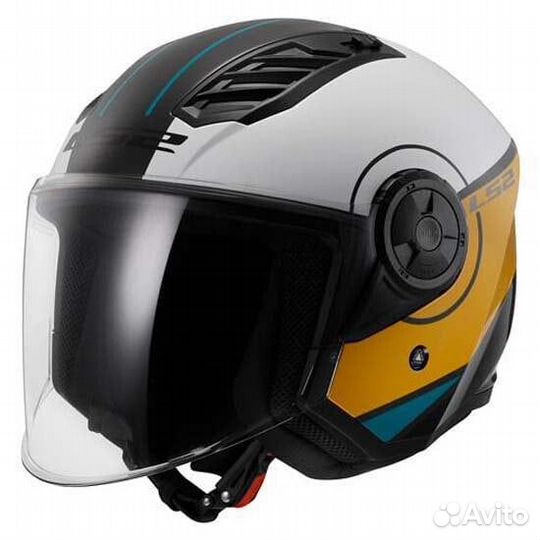 LS2 OF616 Airflow II Cover Open Face Helmet white