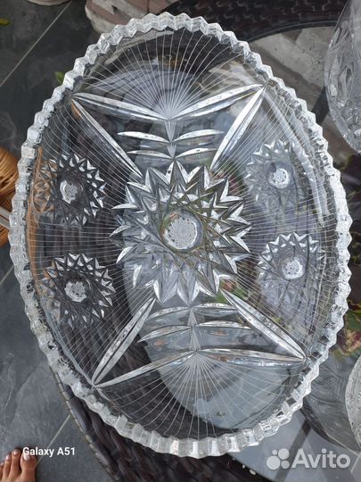 Конфетница СССР хрусталь