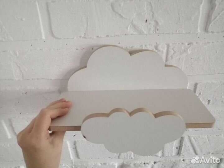 Полка настенная облако для детской