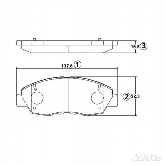 Колодки тормозные дисковые передние Honda: Civic