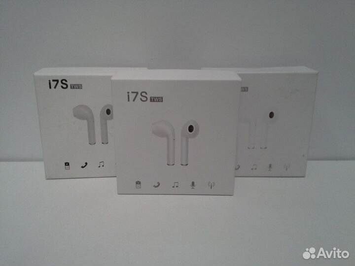 Наушники i7S (беспроводные) с зарядным чехлом