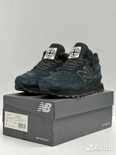 Кроссовки New Balance 574 Stone Island с мехом