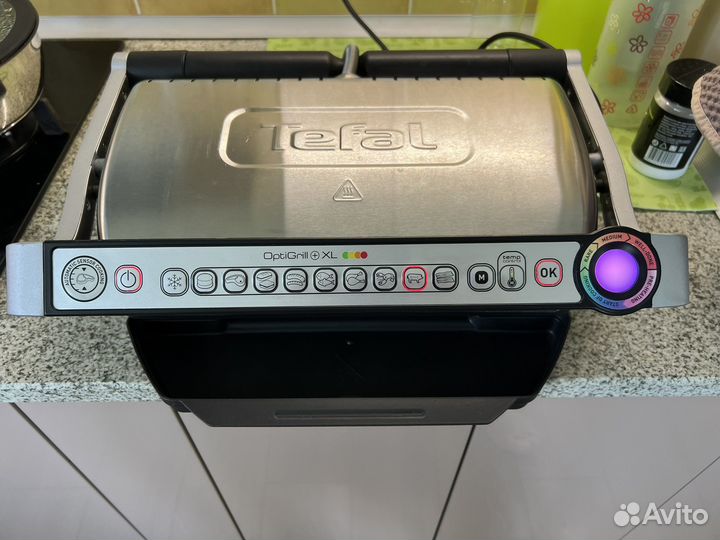 Умный электрогриль optigrill+ xl tefal gc722d34