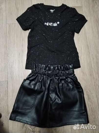 Юбка с футболкой Gloria jeans, размер 122