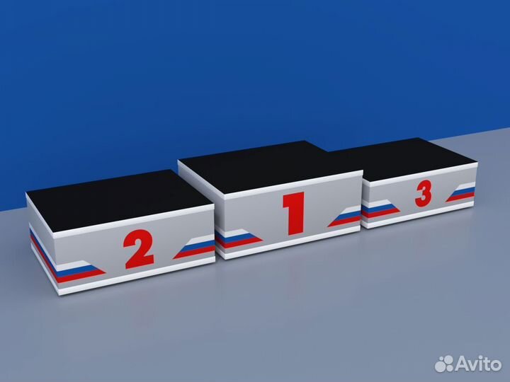 Пьедестал награждения Матрешка 812х612мм (прямоуг)