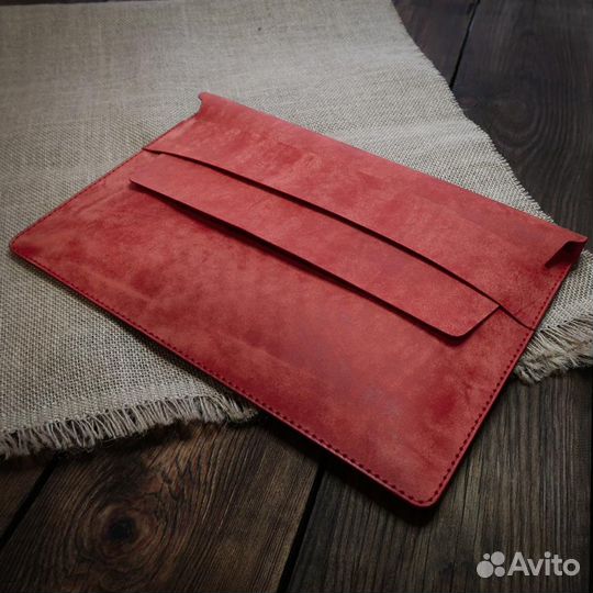 Чехол для ноутбука Macbook из кожи