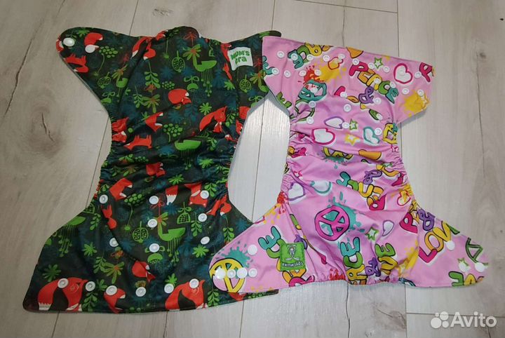 Многоразовые подгузники с вкладышами