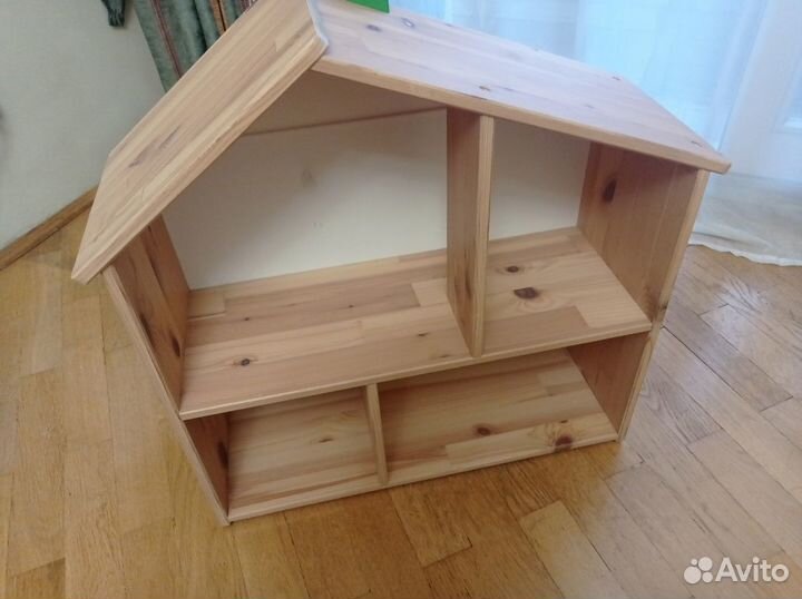 Детский деревянный домик - полка навесной