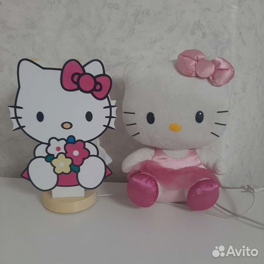 Лампа светильник ночник детский hello kitty