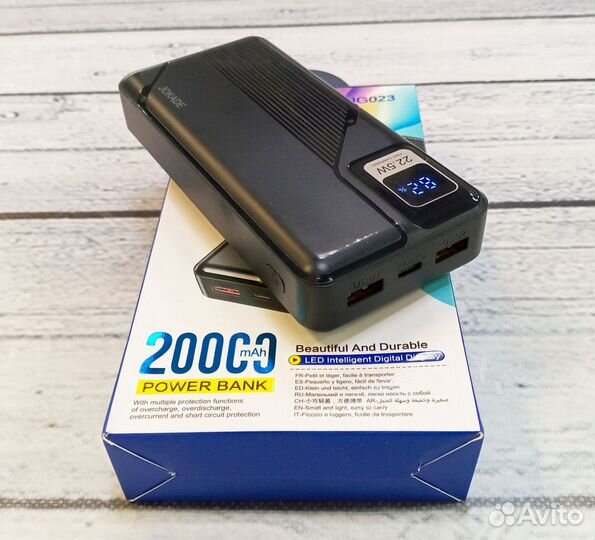 Power bank 20000 mAh с быстрой зарядкой