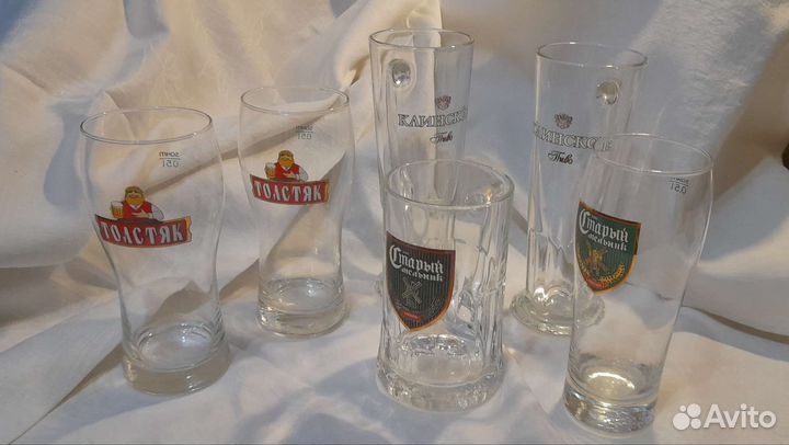 Пивные кружки и бокалы