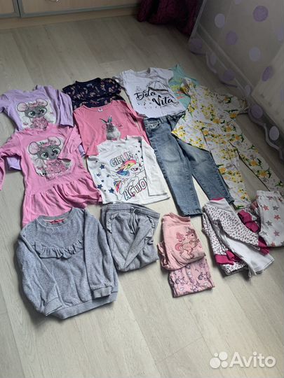 Вещи пакетом для девочки р 104