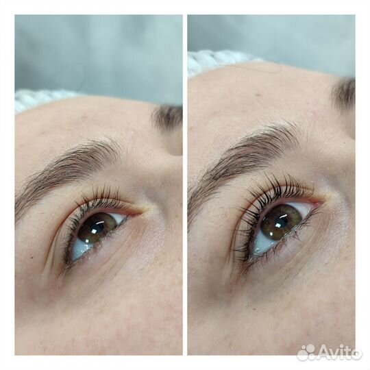 Ламинирование ресниц/бровей, коррекция бровей