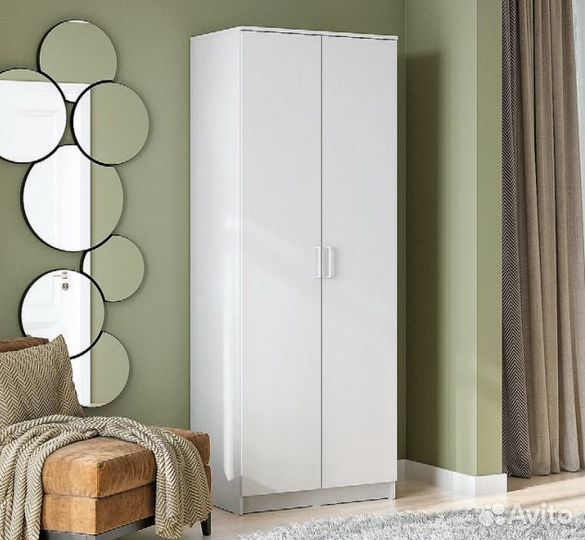 Шкаф двухстворчатый Белый
