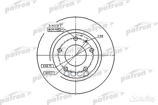 Диск тормозной задн ford USA: probe II 93-98, M