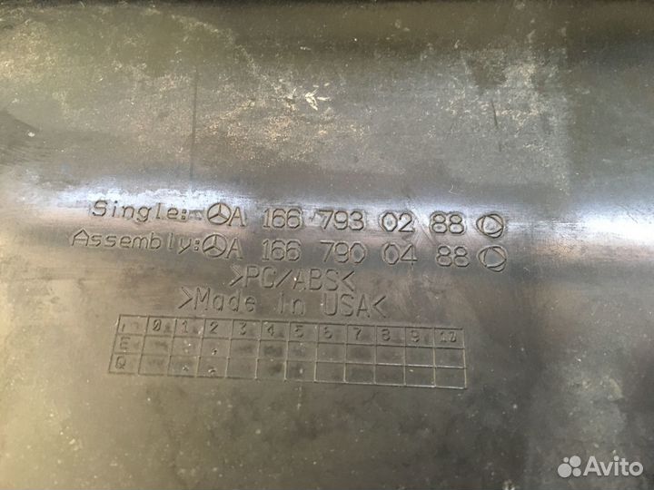 Спойлер Mercedes GL X166