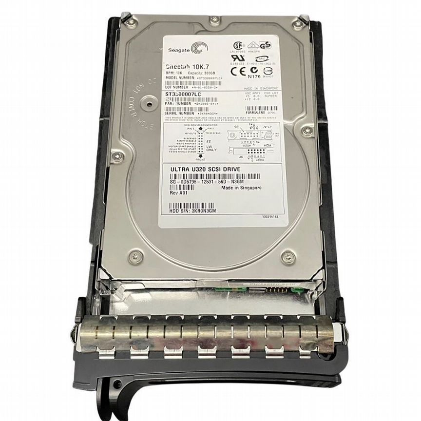 [D5796] Жесткий Диск Dell 300gb U320scsi 3.5" Hdd D5796
