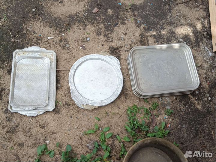 Поднос алюминиевый СССР