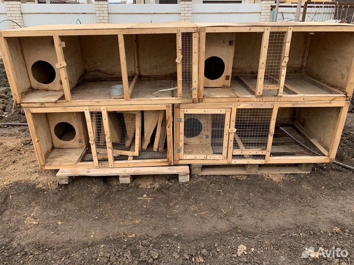 Клетка для кроликов с маточником