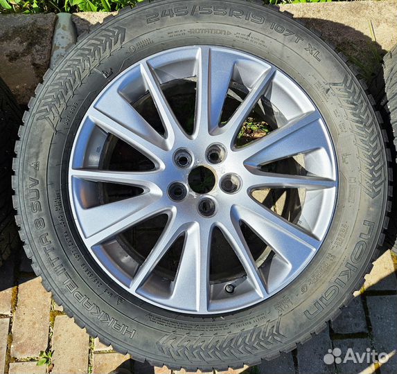 Литые диски с резиной R19 для Тойоты Хайлендер