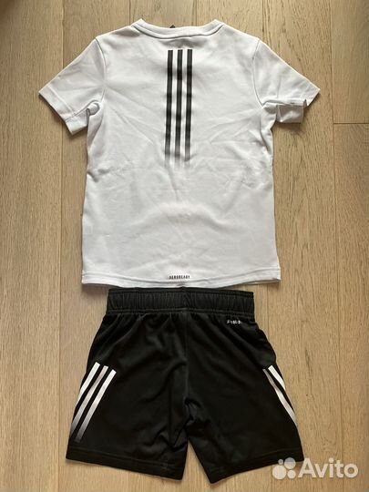 Футболка и шорты adidas aeroready 122/128