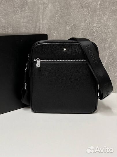 Новая мужская сумка планшет Montblanc чёрная