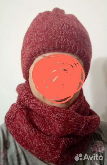 Комплект шапка и снуд