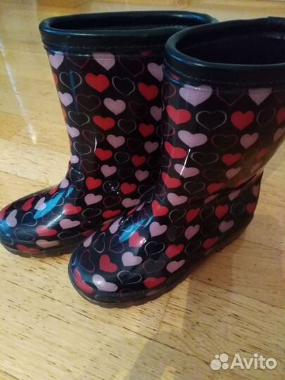 Сапоги резиновые для девочки 28